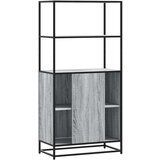vidaXL Visoka ploča siva Sonoma 68x35x139 cm Konstruirano drvo i metal | shoptok.hr