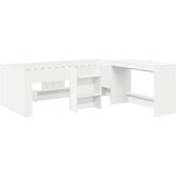  Krevet za djecu s visokim okvirom i stolom Bijela 80 x 200 cm | Shoptok.si