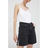Abercrombie & Fitch Jeans kratke hlače ženski, črna barva | Shoptok.si