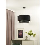  Duolla - Visilica na sajli BOHO RATTAN 1xE27/15W/230V, prečnik 45 cm, crna | Eponuda.com