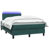 Box spring postelja z vzmetnico temno zelena 120x210 cm žamet, (21791082) | Shoptok.si