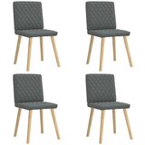 Maison Chic Jedilni stoli - Vzorci stoli 4 kosi temno sivo blago A984, (22032053) | Shoptok.si