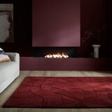 Flair Rugs Bordo rdeča ročno tkana volnena preproga 120x170 cm Shard Red – | Shoptok.si
