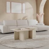 Bessagi Home Klubska Miza Lucca, Krem Barve, 2-Delni Set | Shoptok.si