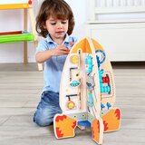 Tooky Toy velika drvena obrazovna igračka, višenamjenska raketa | shoptok.hr