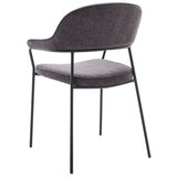 Unique Furniture Temno siv jedilni stol z nasloni za roke Kindersley – | Shoptok.si