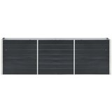  Povišena vrtna gredica pocinčani čelik 240x40x77 cm antracit | Eponuda.com