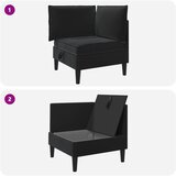 SOFA s pohranom Crna Baršun | shoptok.hr