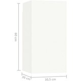  8-dijelni set TV ormarića bijeli od iverice | shoptok.hr