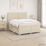  Boxspring krevet s madracem Krem 140 x 190 cm Tkanina 144 x 190 x 140.5 cm | Shoptok.si