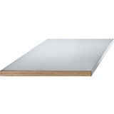 LISTA Delovna plošča za modulne delovne mize, obloga iz jeklene pločevine na osrednjem delu iz Multiplexa, ŠxG 1500 x 750 mm, debelina 40 mm | Shoptok.si