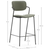 Marckeric Kaki zeleni barski stoli v kompletu 2 ks (višina sedeža 68 cm) Maika – | Shoptok.si