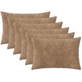  Jastuk s jastukom HEERLEN 6 kom. Sivosmeđa Mikrofibra Flis - Sivosmeđa 30 x 50 cm 6 | shoptok.hr