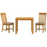  Blagovaonski set 3 kom. Siva Čvrsto Hrastovo Drvo | shoptok.hr