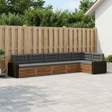  Set vanjskih sofa 6 pcs Prirodna i antracit 402 x 172,5 x 73 cm | shoptok.hr