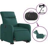  Električni naslonjač na podizanje tkanina tamnozeleni | shoptok.hr