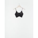 Sinsay Crop top u stilu negližea | shoptok.hr
