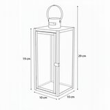 Dekorativna lanterna TOWER 29 cm, crne boje | Eponuda.com