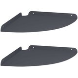  Lebdeća polica s policom 2 pcs Antracit 30 x 30 x 2 cm | shoptok.hr