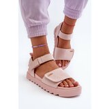 Big Star Women's Suede Platform Sandals Pink cene