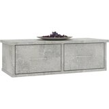  Zidna polica s ladicama boja betona 60 x 26 x 18,5 cm drvena | shoptok.hr