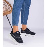Gemre Black women's sneakers decorated with rhinestone cord Masala | Shoptok.si