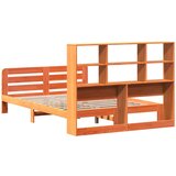 vidaXL Posteljni okvir brez vzmetnice voščeno rjav 160x200 cm borovina | Shoptok.si