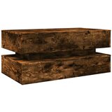  Stolić za kavu s LED svjetlima boja hrasta 90 x 50 x 40 cm | shoptok.hr