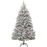 vidaXL Umjetno božićno drvce Zelena i bijela 300 cm PVC i metal | shoptok.hr