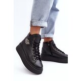 Boto Women's High Zip Sneakers Lemar Black Katerin | Shoptok.si