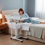  Mobilni stol 73-85 x 40 x 80 cm bijela, crna | shoptok.hr