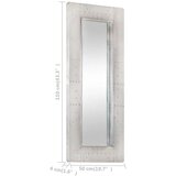 vidaXL Avijatičarsko ogledalo 110 x 50 cm metalno | shoptok.hr