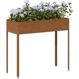 vidaXL Vrtna sadilica 100,5 x 40,5 x 90 cm od pohabanog čelika Cijene