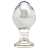 Rimba Zelda - stožčasti analni stekleni dildo (prosojen) | Shoptok.si