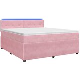  Boxspring krevet s madracem Ružičasta 140 x 190 cm Baršun | shoptok.hr