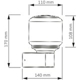  Spoljašnja zidna lampa MADRID 1xE27/12W/230V IP44 crna | Eponuda.com