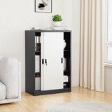 MID.YOU ARHIVSKA OMARA antracit, bela | Shoptok.si