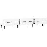 TV ormarić sjajni bijeli 150 x 36 x 30 cm od konstruiranog drva | Eponuda.com
