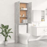  Omara za pralni stroj betonsko siva 64x25,5x190 cm | Shoptok.si