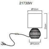 Globo 21730W - Stona lampa SYLAS 1xE14/40W/230V bela | Eponuda.com