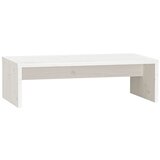  Stalak za monitor bijeli 50 x 27 x 15 cm od masivne borovine | shoptok.hr