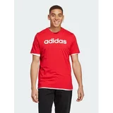 ADIDAS SPORTSWEAR adidas Majica Essentials Single Jersey Linear Embroidered Logo T-Shirt IC9278 Rdeča Regular Fit