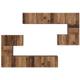  Set TV komoda Ostalo s pohranom 8 pcs Staro drvo 80 x 30 x 30 cm | shoptok.hr