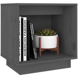  Noćni ormarići 2 kom sivi 40 x 30 x 40 cm od masivne borovine | shoptok.hr