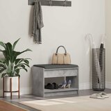  Klupa za hodnik s jastukom Betonsko Siva 63 x 38 x 45 cm | shoptok.hr