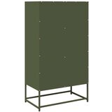 vidaXL Highboard Olive Green 68x39x123 cm Jeklo | Shoptok.si