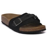 Birkenstock Natikači OITA BLACK LEA CALZ S Črna | Shoptok.si