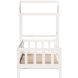  Dnevni krevet s krovom bez madraca bijeli 80x200cm masivno drvo | shoptok.hr