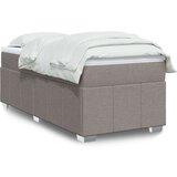 vidaXL Krevet s oprugama i madracem smeđesivi 90x200 cm od tkanine | shoptok.hr