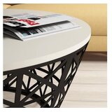  Club stolić Style metalni porculan 90x90x38cm krem-crni | Eponuda.ba